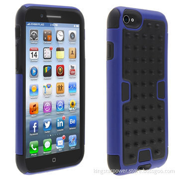 Hybrid Mobile Phone Case, with Models for iPhone 6/iPhone 6 Plus, PC Silicone, Football Veins/LinesNew